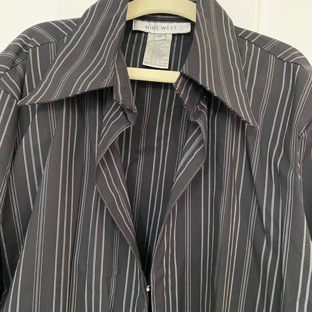 90s retro cotton blouse